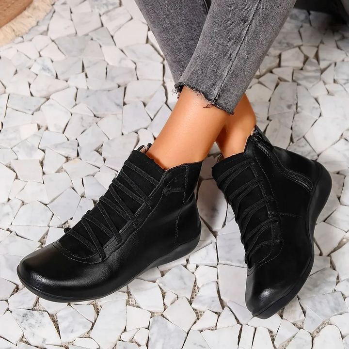 Héloïse – Zip-Up Ankle Boots with Non-Slip Sole