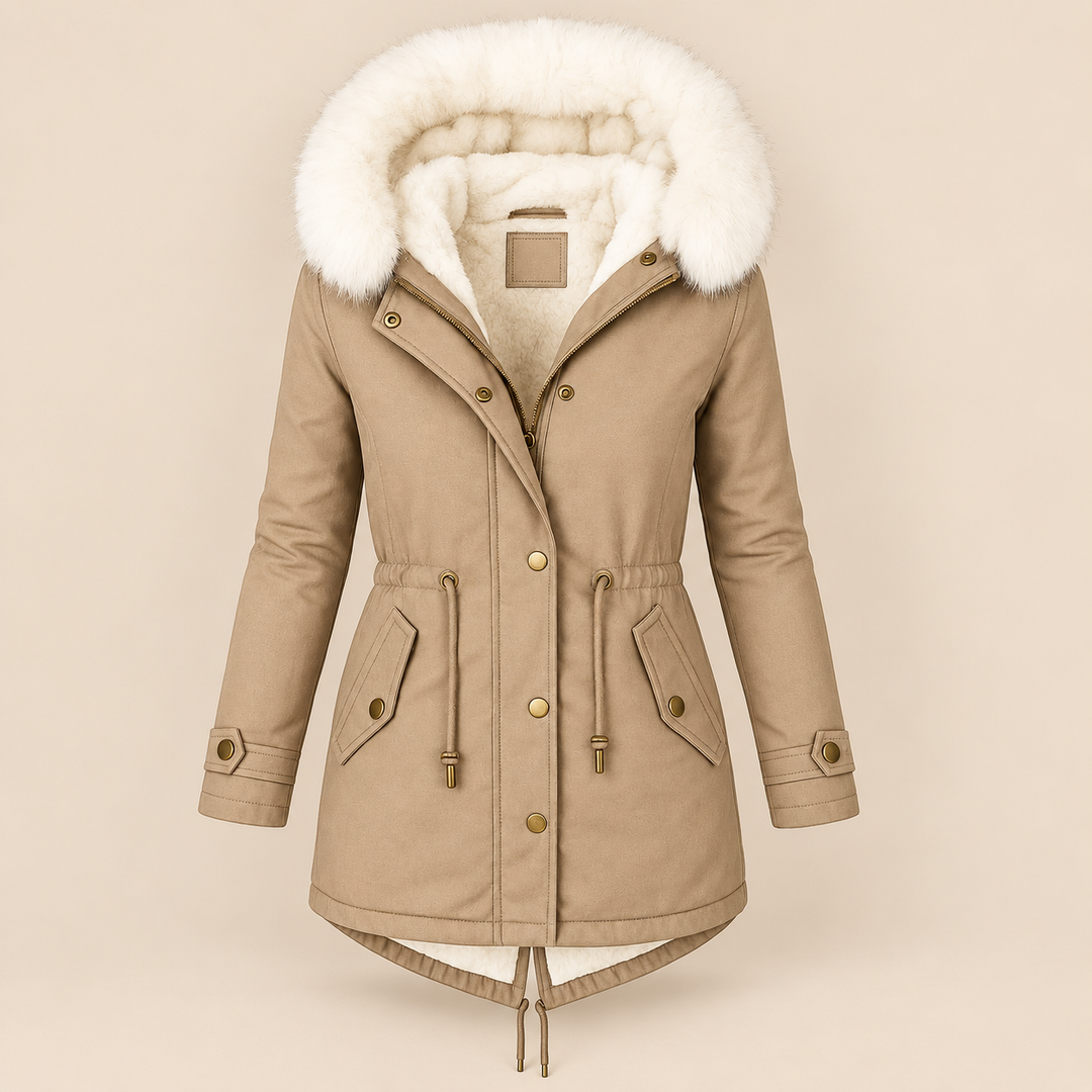 Isaure – Lined Parka with Drawstring Waist