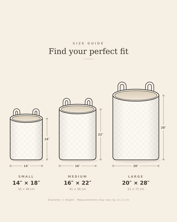 Libretta | Hand-Quilted Laundry Basket