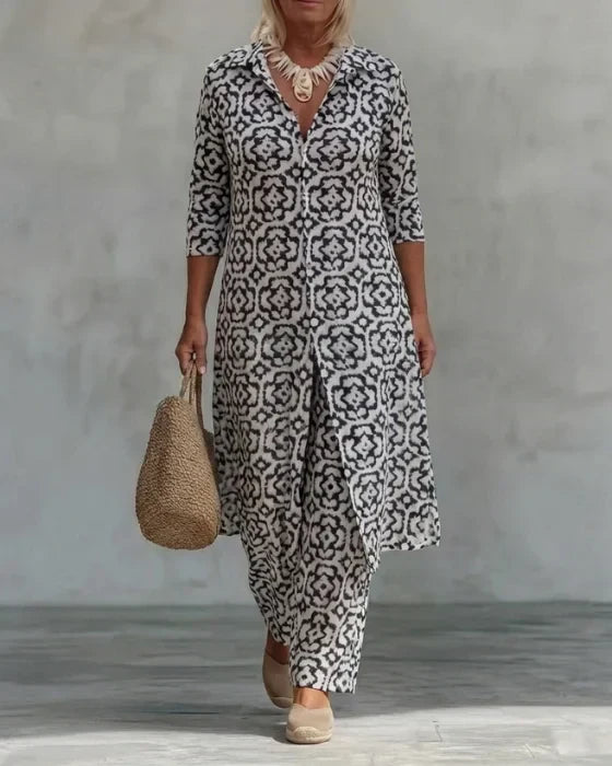 Sara™ | Button-Up Two-Piece Set