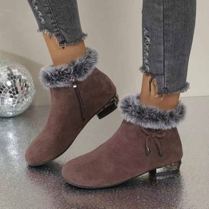 Adélaïde – Mid-Heel Ankle Boots with Side Zip