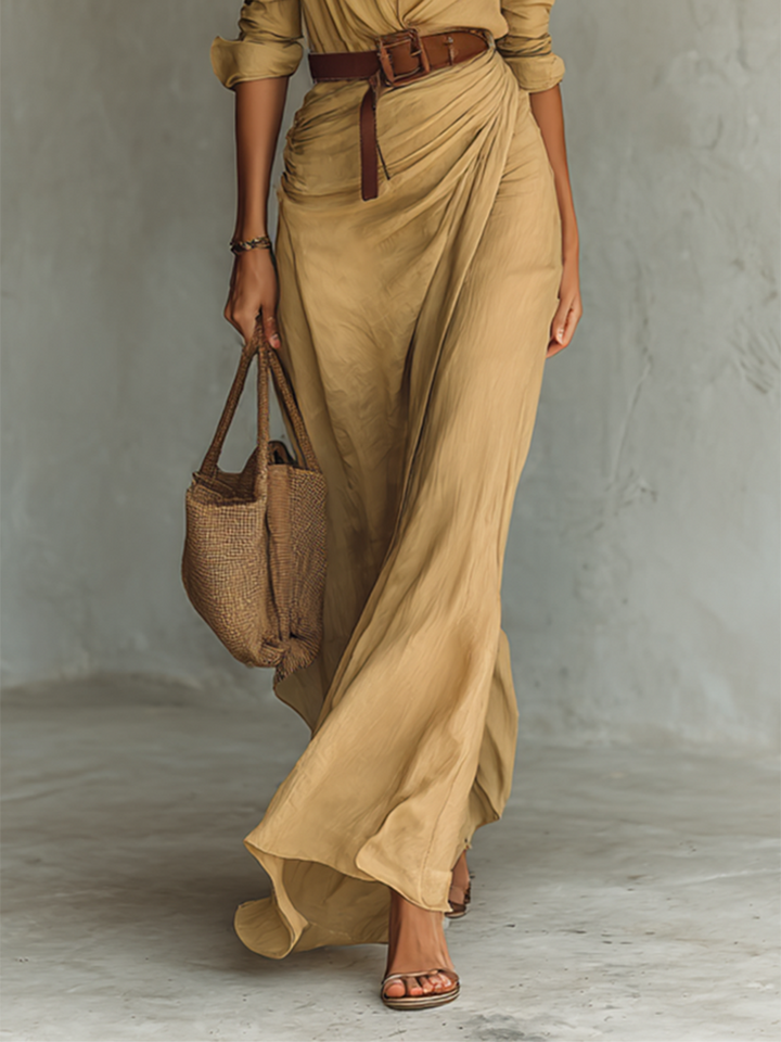 Victoria | Casual Lapel Maxi Dress