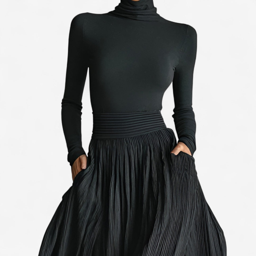 Rachel | High-Waist Side-Slit Maxi Dress