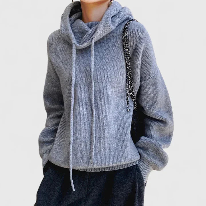 Marie – Cozy High-Neck Hooded Sweater