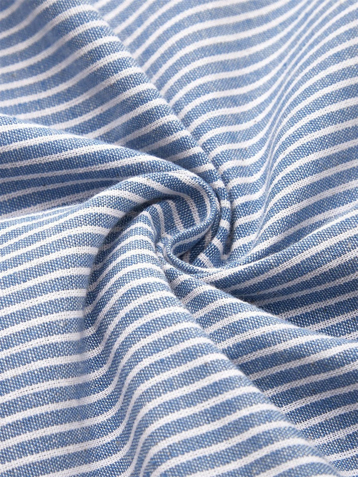 Coralie | Crisp Striped Summer Maxi-