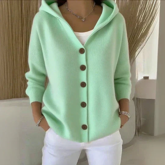 Cugnet – Hooded Button Cardigan