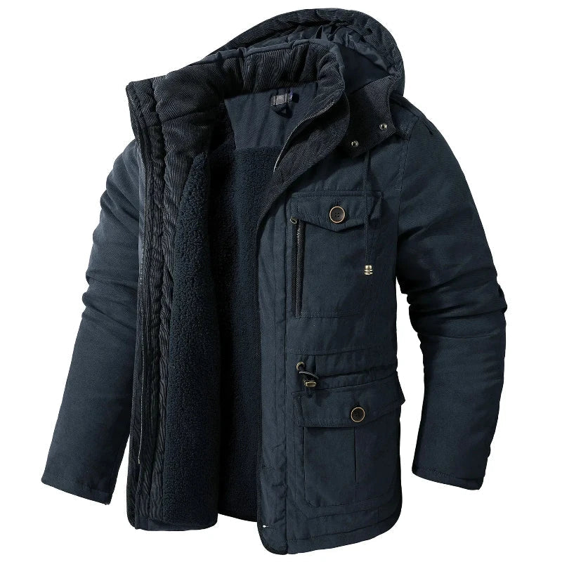 Graham winter parka in navy blue