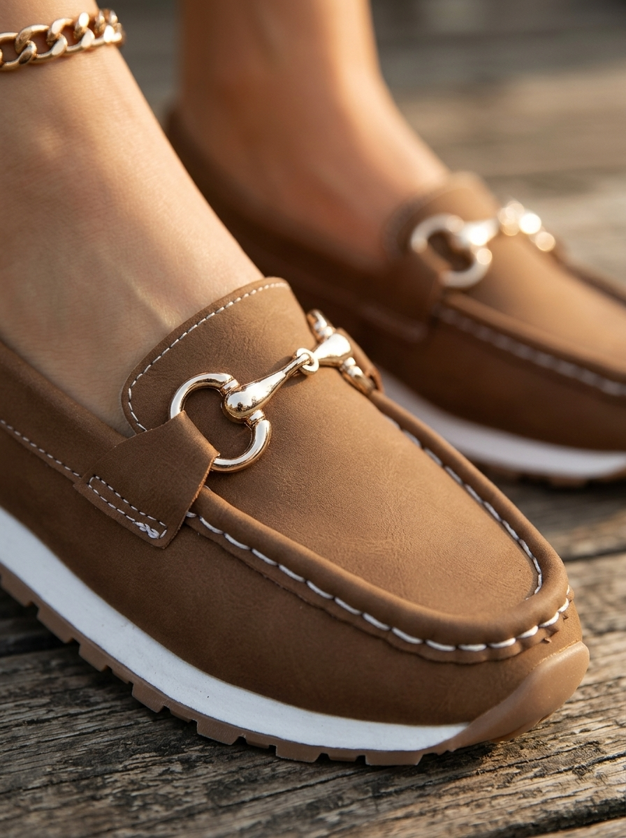 Elodie - Flat Buckle Loafers