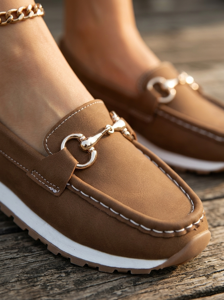 Elodie - Flat Buckle Loafers