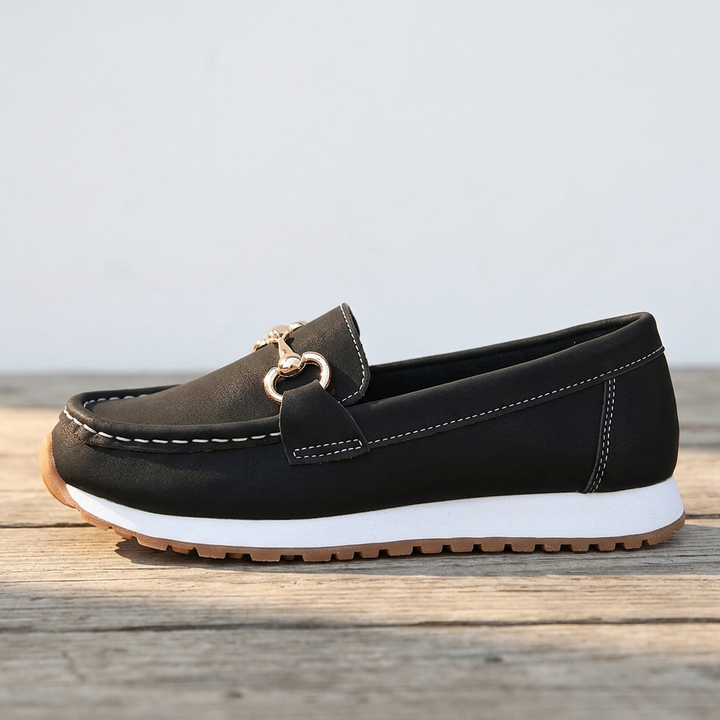 Elodie - Flat Buckle Loafers