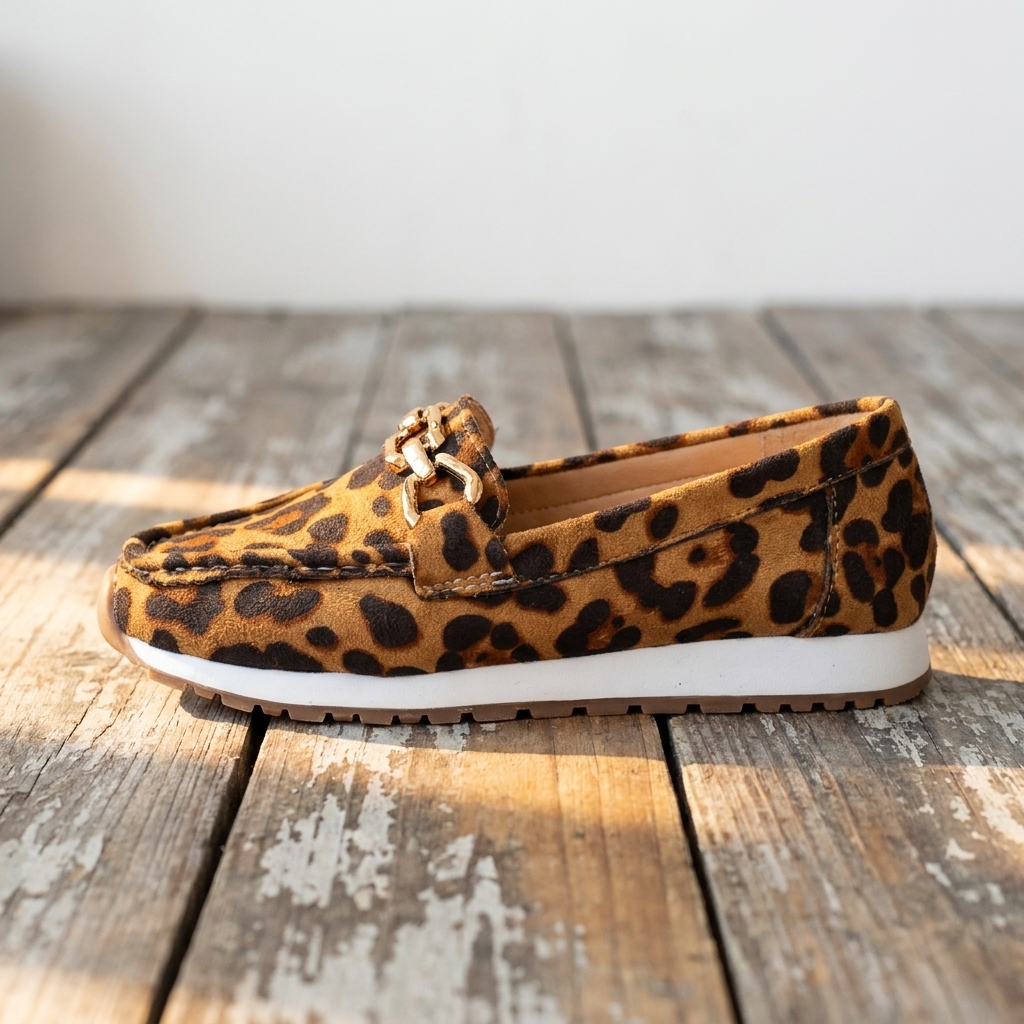 Everly - Leopard print Loafers
