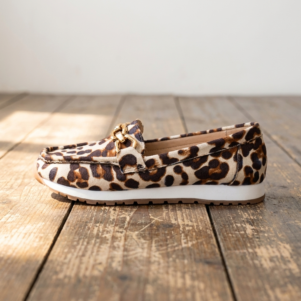 Everly - Leopard print Loafers