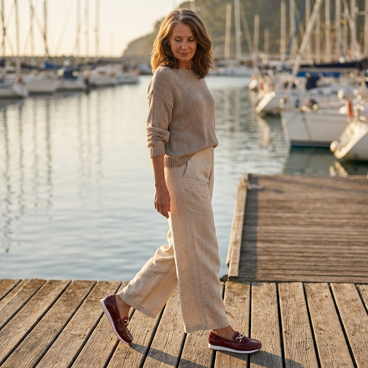 Eleanor - Shiny Bordeaux Loafers
