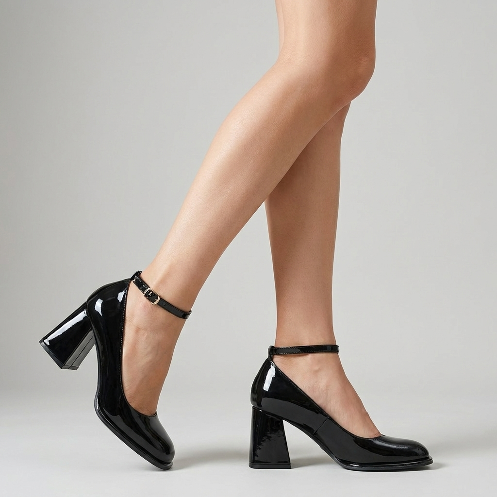 Celeste | Women's Patent Block Heel Sandals