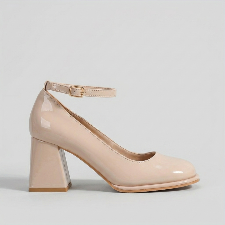 Celeste | Women's Patent Block Heel Sandals