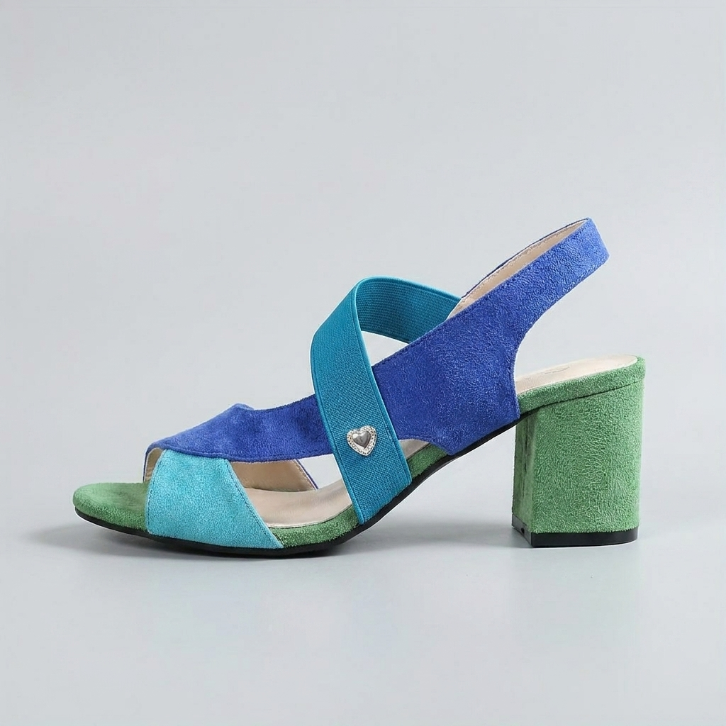 Elara | Women's Cross Strap Block Heel Pumps