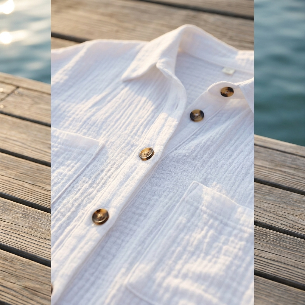 Savannah | Linen Blend Midi Shirt Dress