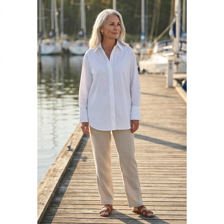 Morgan | Oversized Cotton Shirt