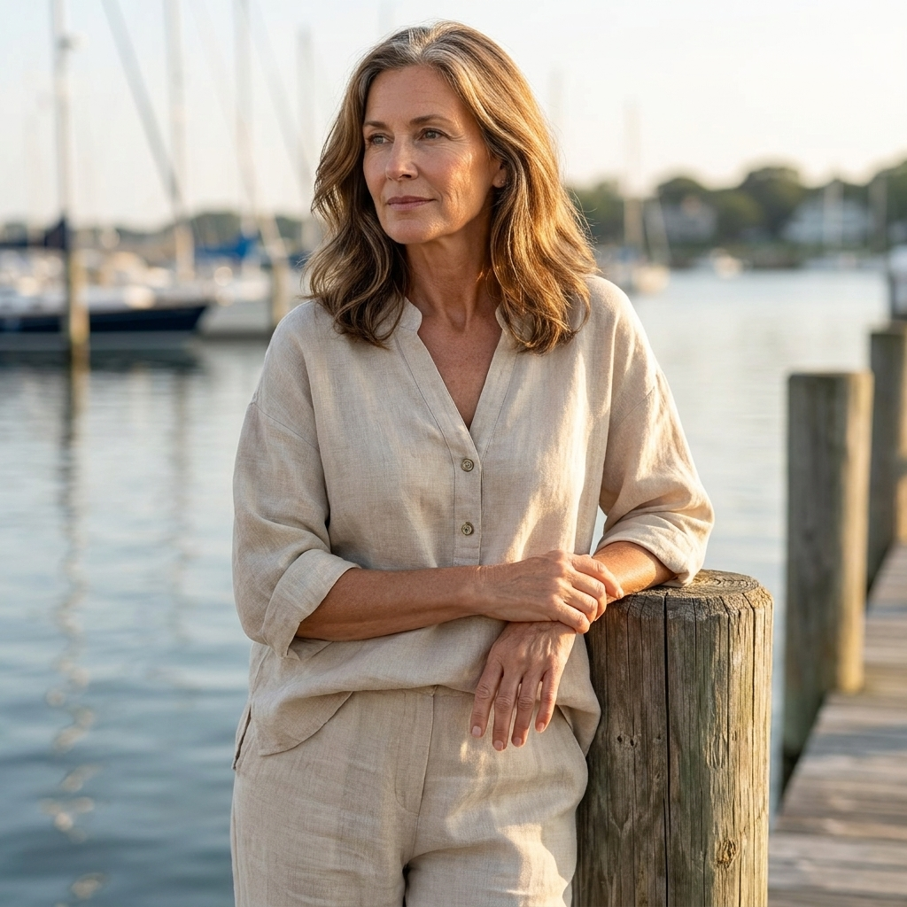 Elena™ – Linen Cotton Two-Piece Set