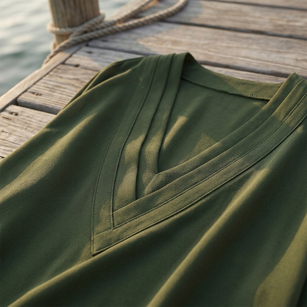 Heike | V-Neck Wrap Detail Dress
