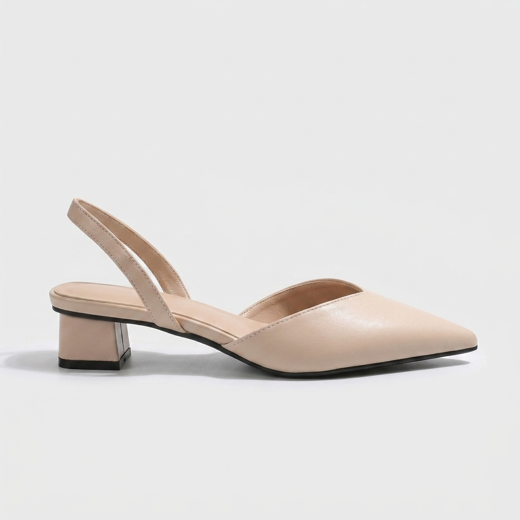 Victoria | Low Block Heel Slingbacks