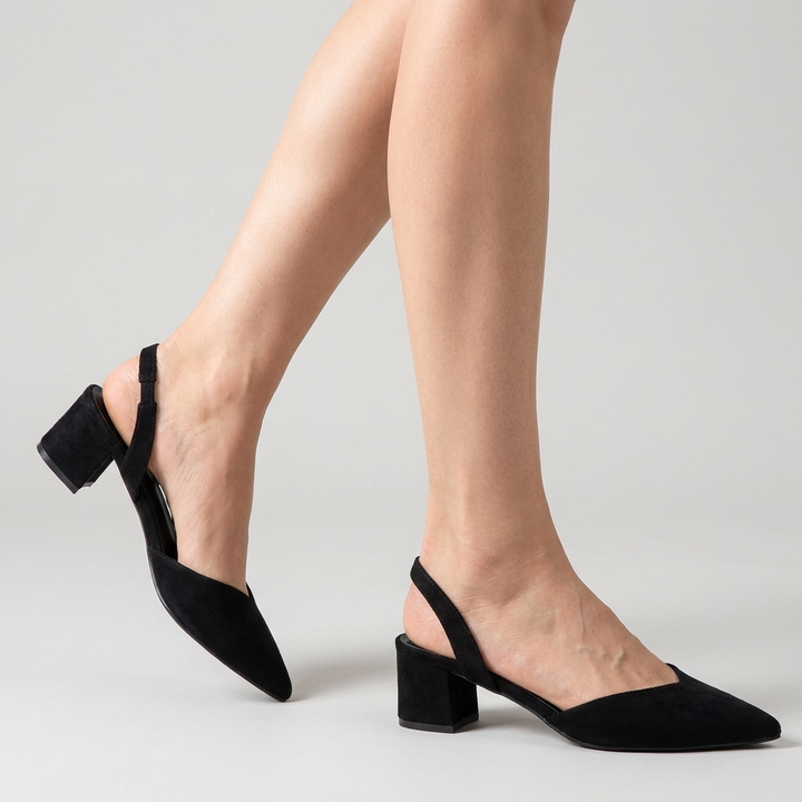 Victoria | Low Block Heel Slingbacks
