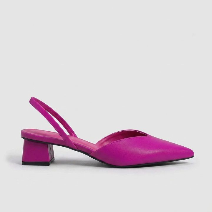 Victoria | Low Block Heel Slingbacks