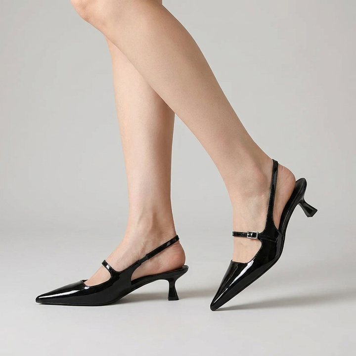 Stella | Slingback Kitten Heels