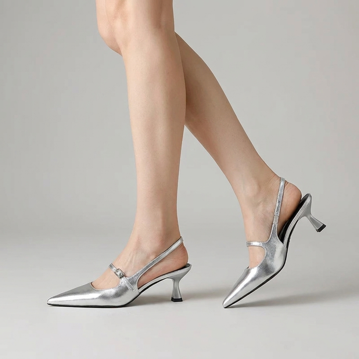 Stella | Slingback Kitten Heels