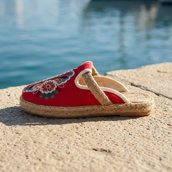 Marousse | Comfortable Handmade Floral Mules
