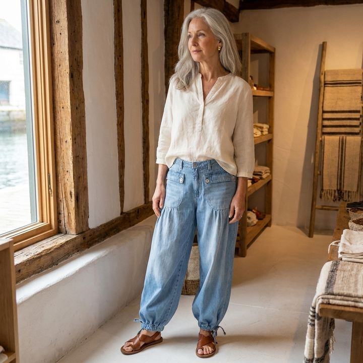 ORISELLE – ELEGANT FLOWY-FIT JEANS