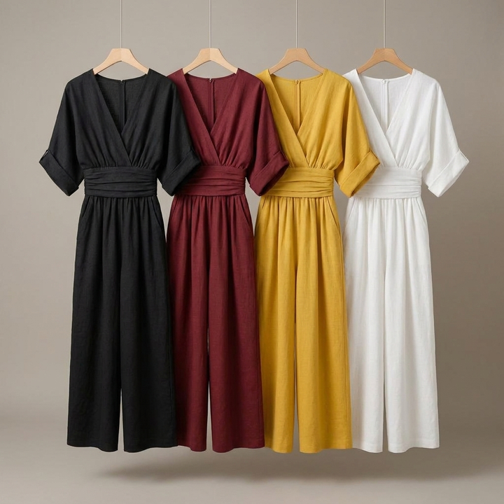 Cheska | Elegant Cinched Waist Jumpsuit