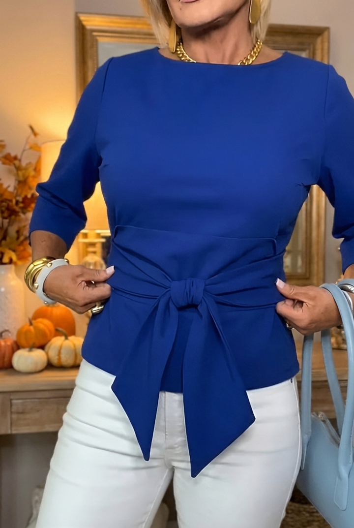 Dara – Tie Waist Flattering Top