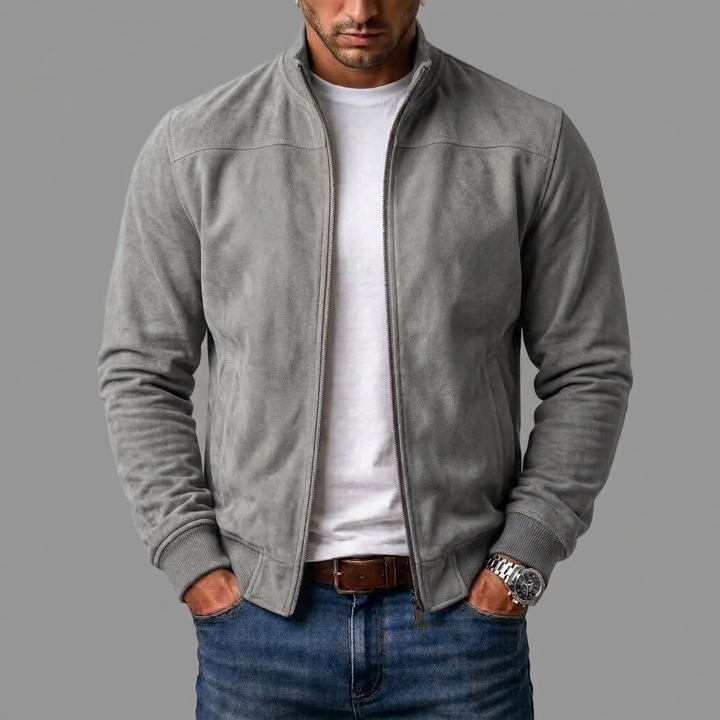 Christian – Bomber Jacket with Ribbed Trim