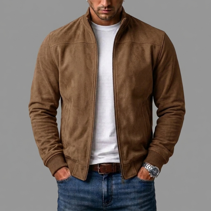 Christian – Bomber Jacket with Ribbed Trim