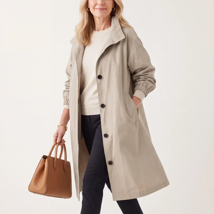 Gisèle™ | Elegant & Comfortable Hooded Trench