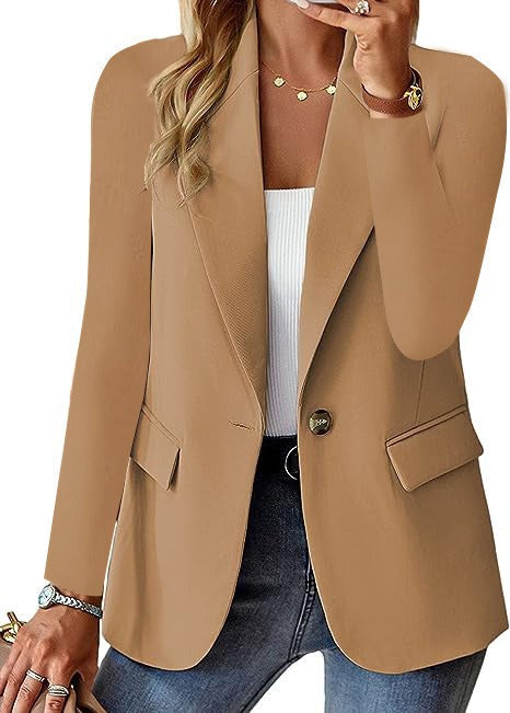 Camille – Fitted Blazer with Draped Collar