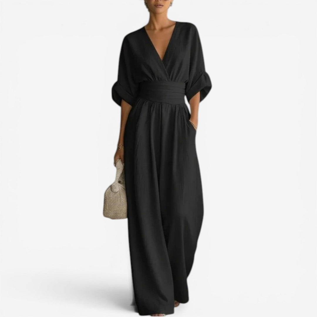 Cheska | Elegant Cinched Waist Jumpsuit