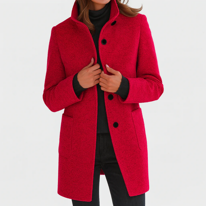 Éléonore – Midi-Length Wool Coat