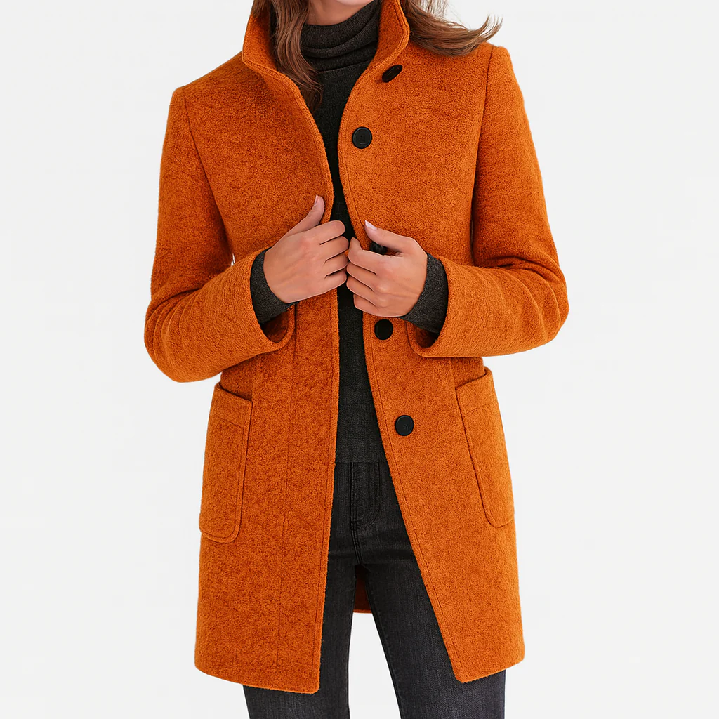 Éléonore – Midi-Length Wool Coat
