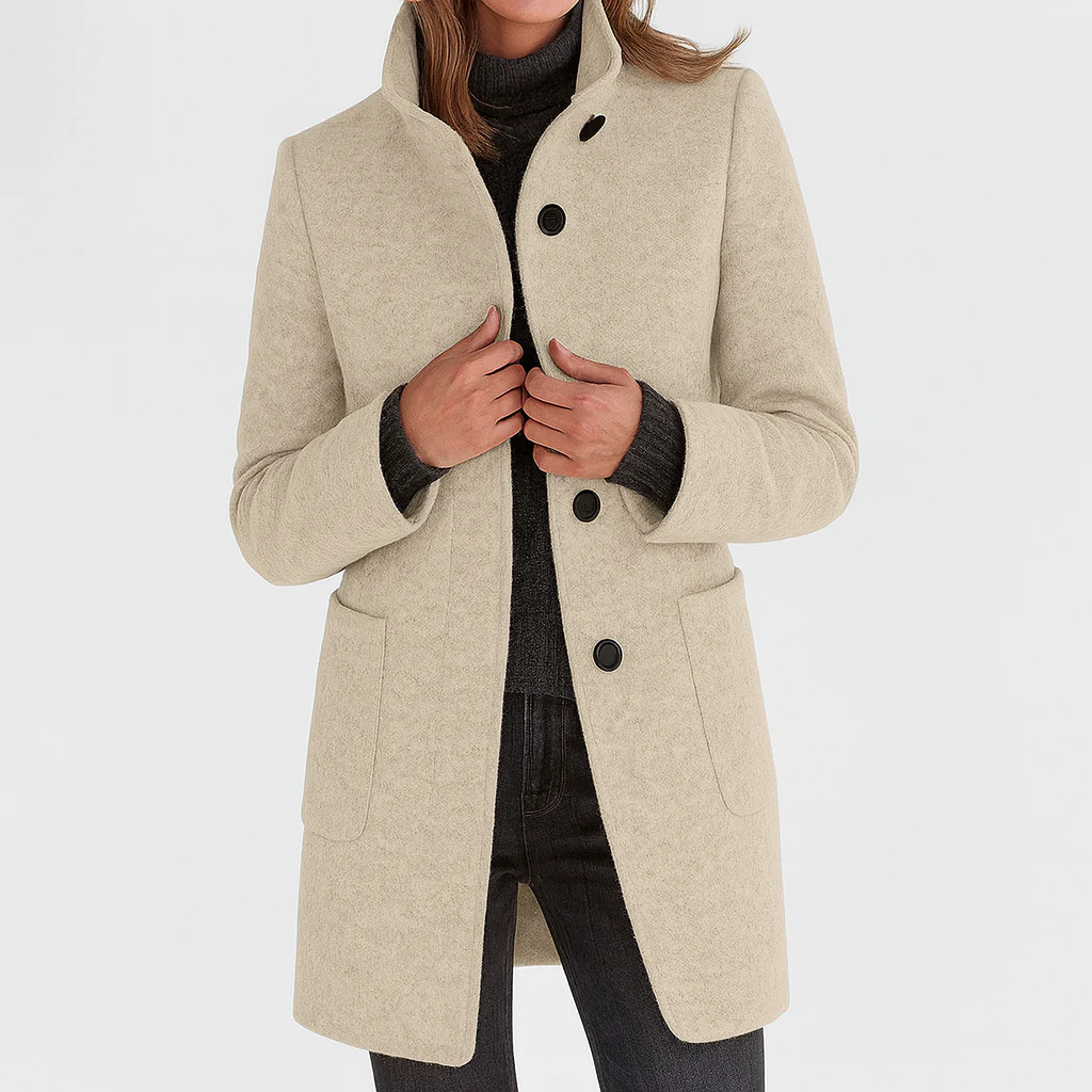 Éléonore – Midi-Length Wool Coat