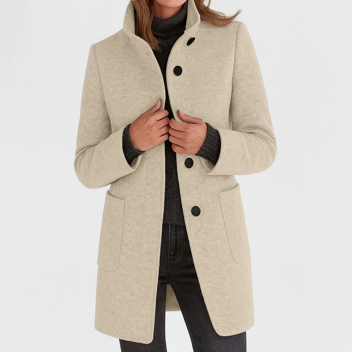 Éléonore – Midi-Length Wool Coat