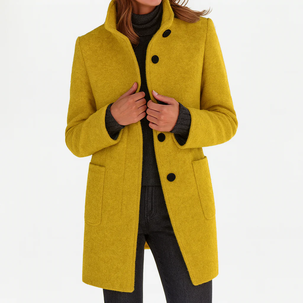 Éléonore – Midi-Length Wool Coat
