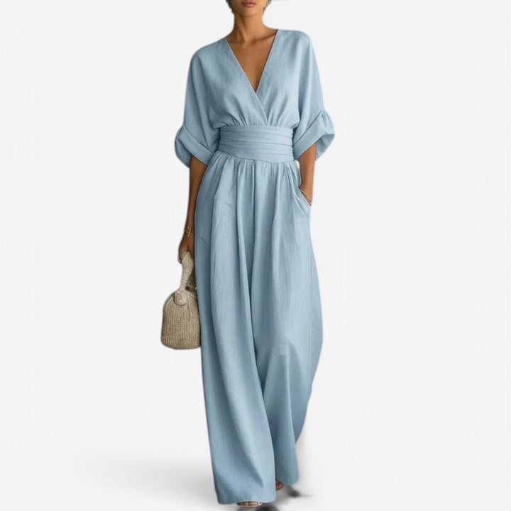 Cheska | Elegant Cinched Waist Jumpsuit