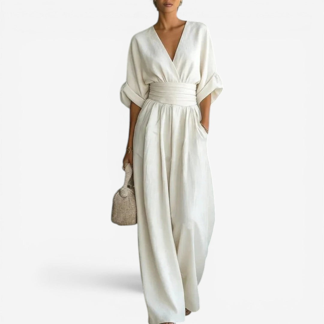 Cheska | Elegant Cinched Waist Jumpsuit