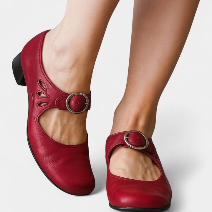 Karis | Leather Court Shoes