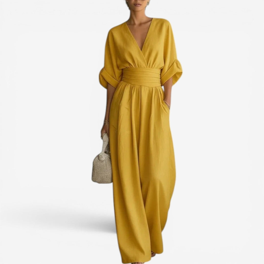 Cheska | Elegant Cinched Waist Jumpsuit