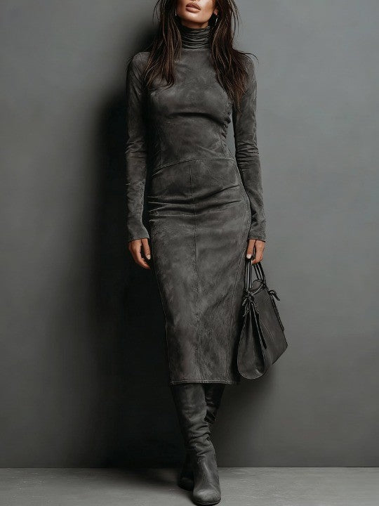 Lorène | Brown Long Midi Dress