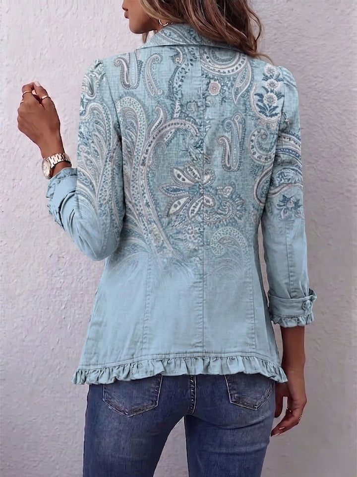 Laurence – Vintage Paisley Ruffle Jacket