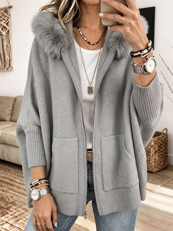 Élise – Knit Hooded Jacket